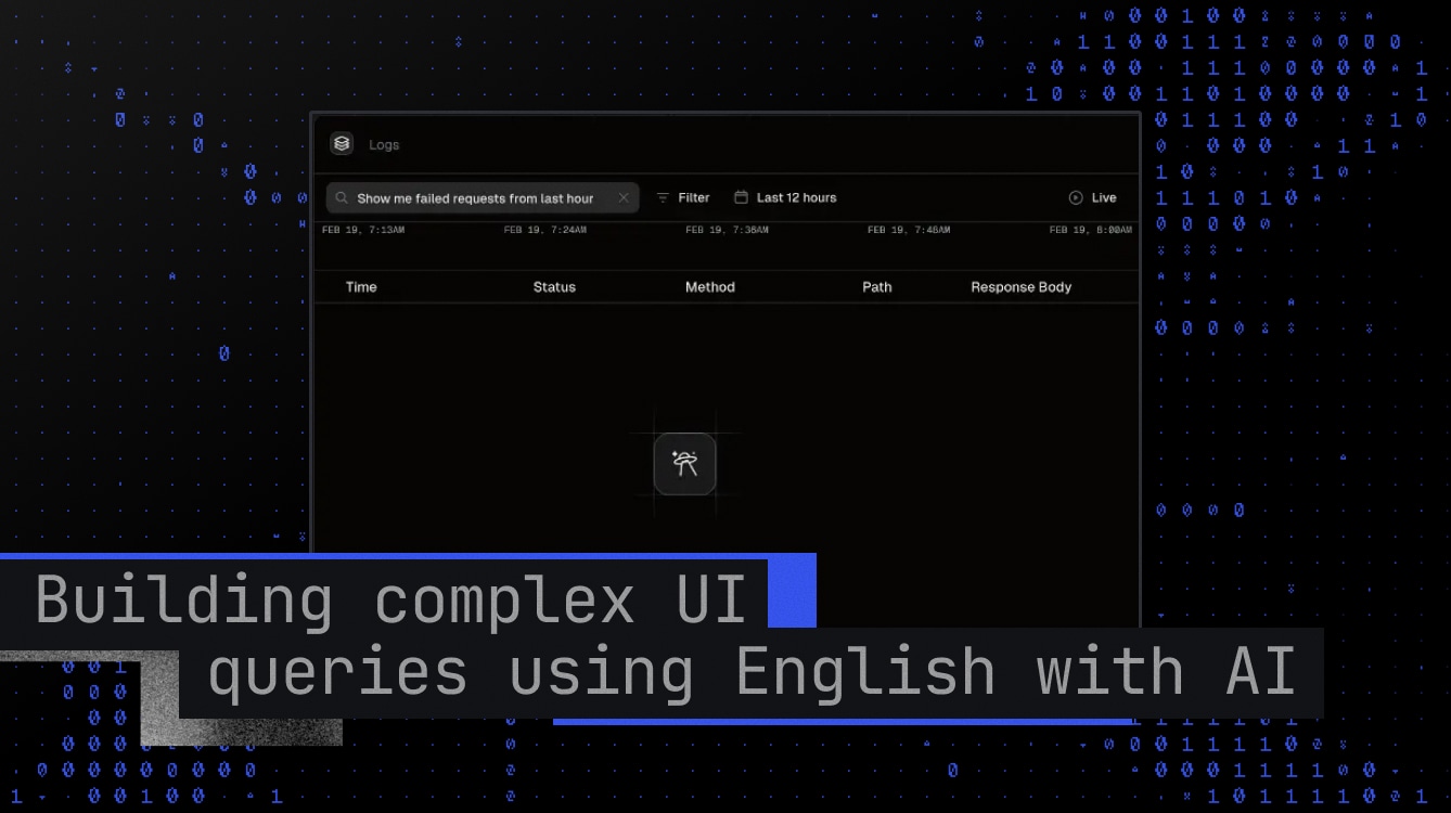 Building complex UI queries in plain English with AI