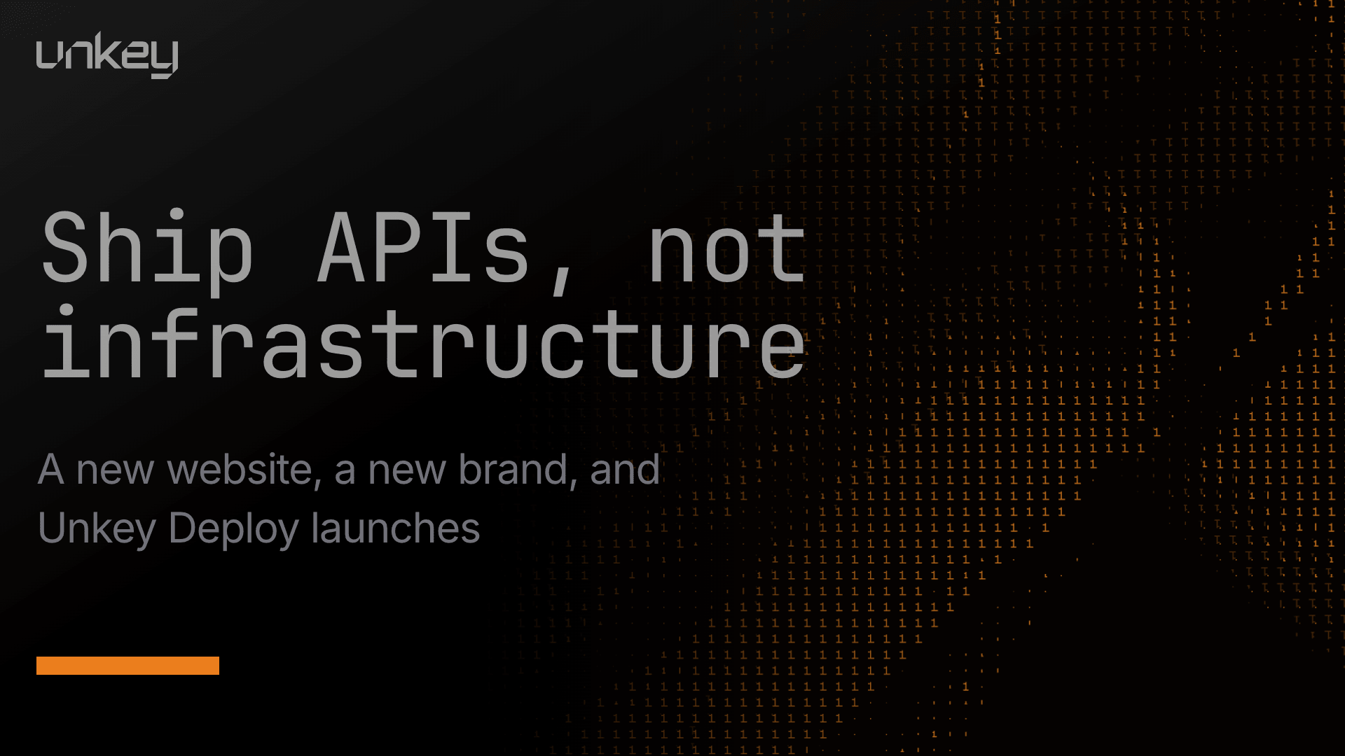 Ship APIs, not infrastructure