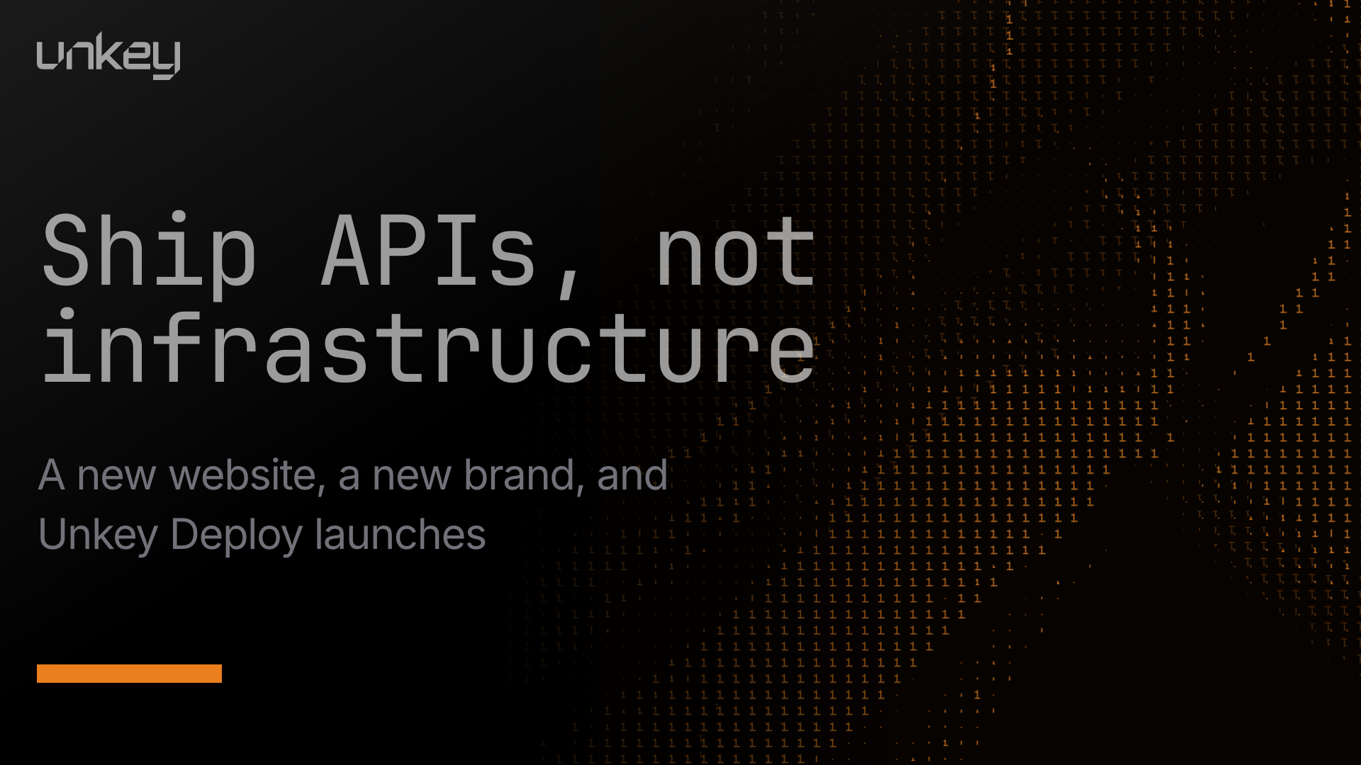 Ship APIs, not infrastructure
